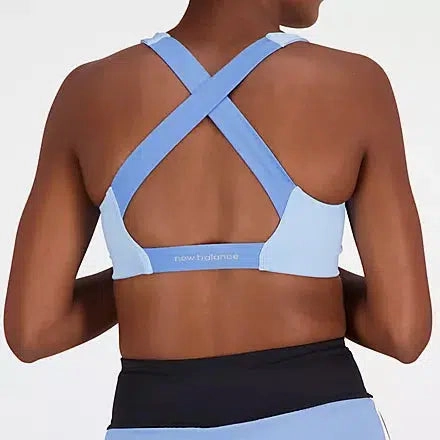 Lycra fabric Athletes in training Women's  Fuel Bra - Blue haze