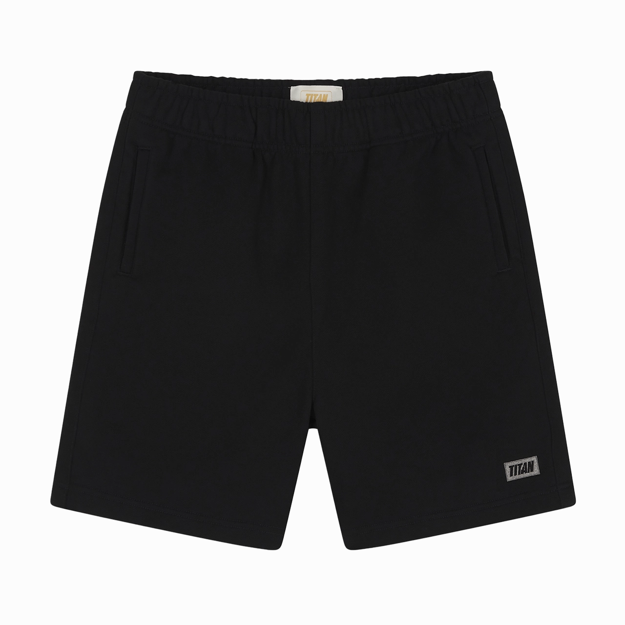 Adjustable Straps Titan Essential Terry Shorts - Black