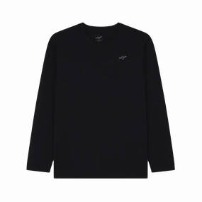 Titan Staples Fist Logo Performance Long-Sleeve Tee - Black dry-cleanable Casual Style