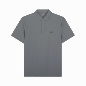 Titan Staples Performance Polo - Grey Acrylic Asymmetric Hem