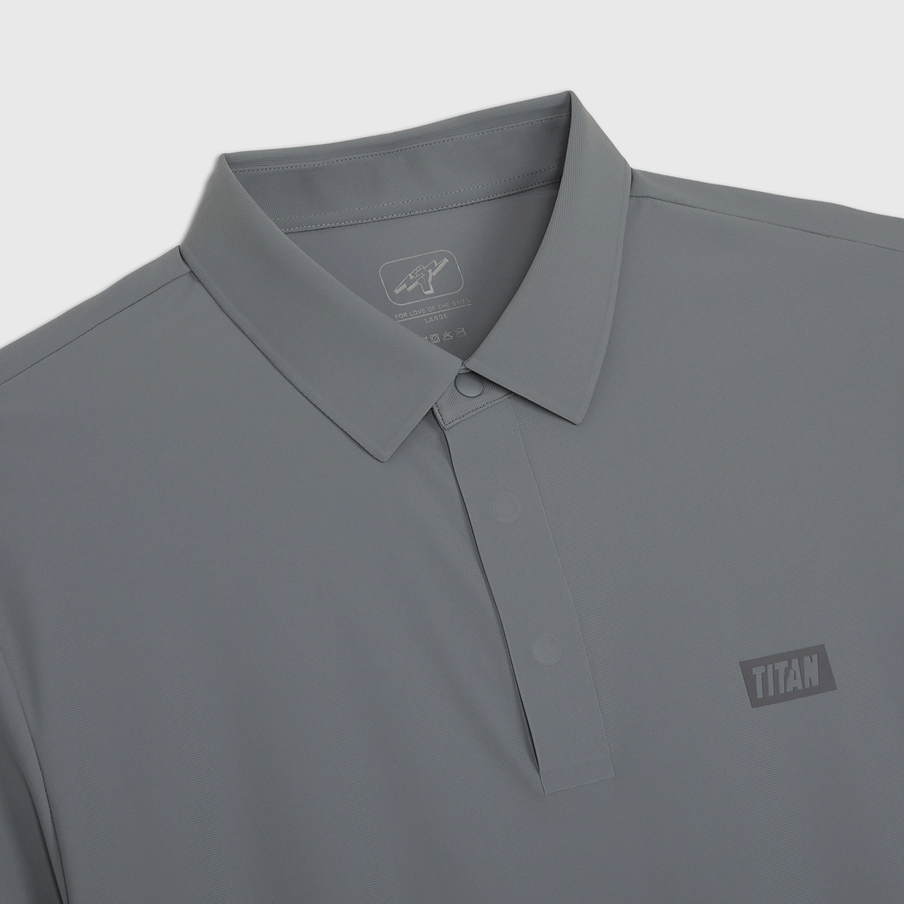 absorbent Titan Staples Performance Polo - Grey