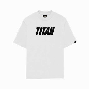 Titan Staples Strike Logo Tee - White Durable Construction