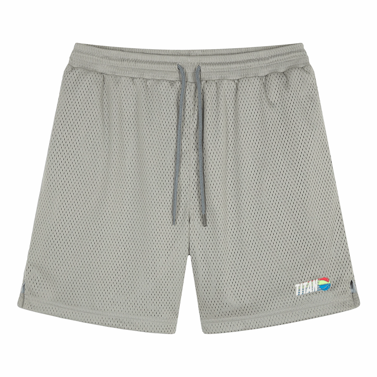 Titan Station ID Shorts - Gray Printed Pattern