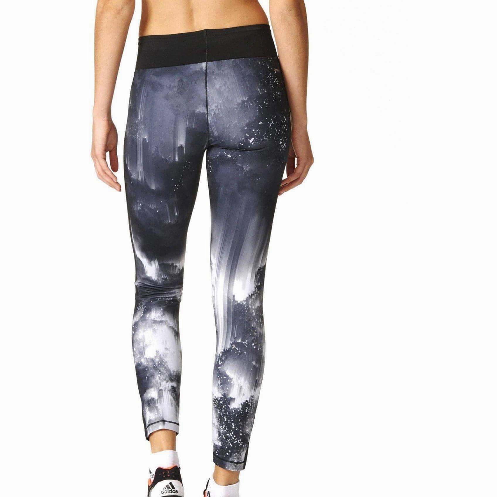 adidas Wow Drop 3 Womens Long Training Tights - Black Ocean Fit