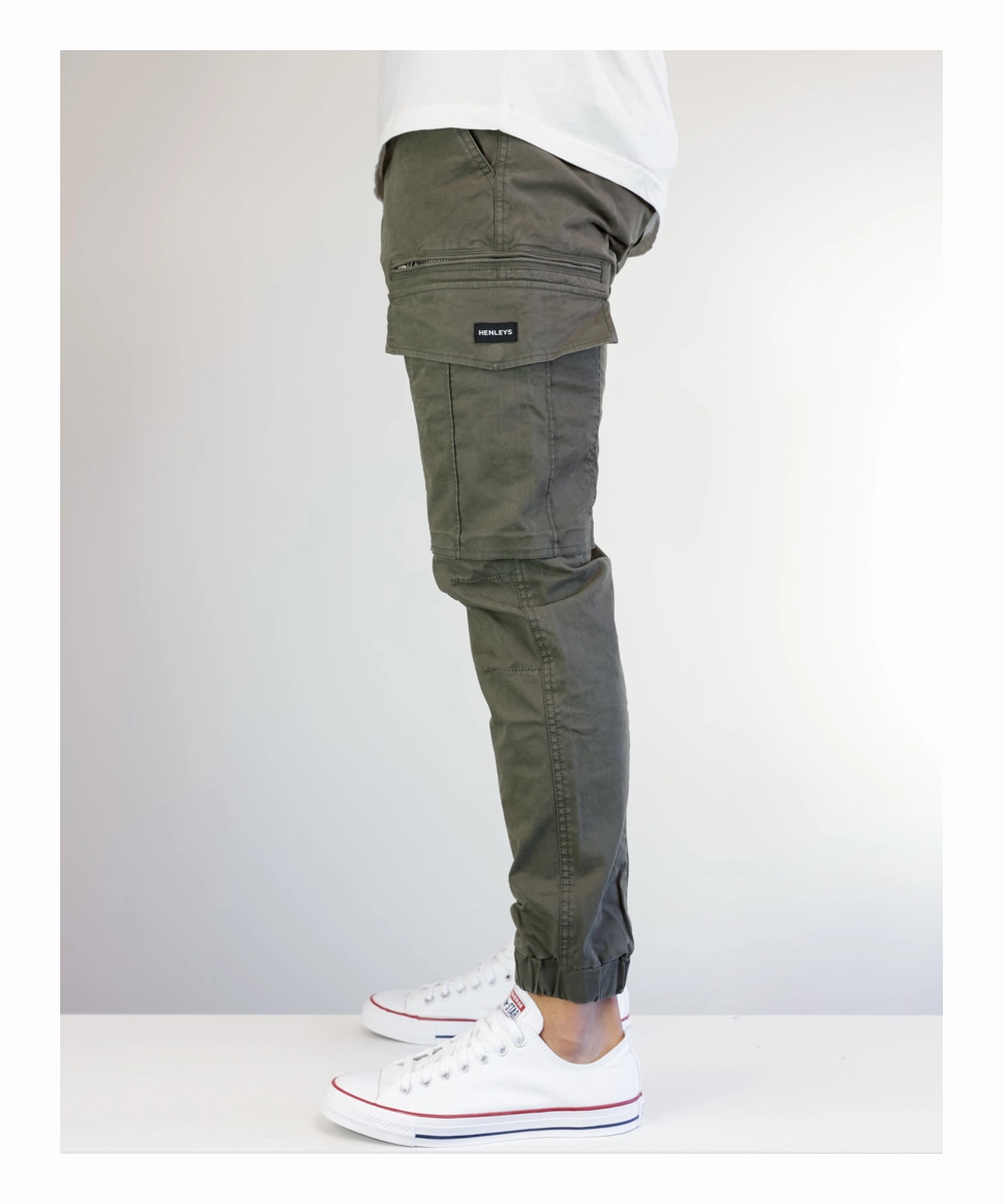 FormFitting Cut Henleys Jacob Pant (Dark Forest)
