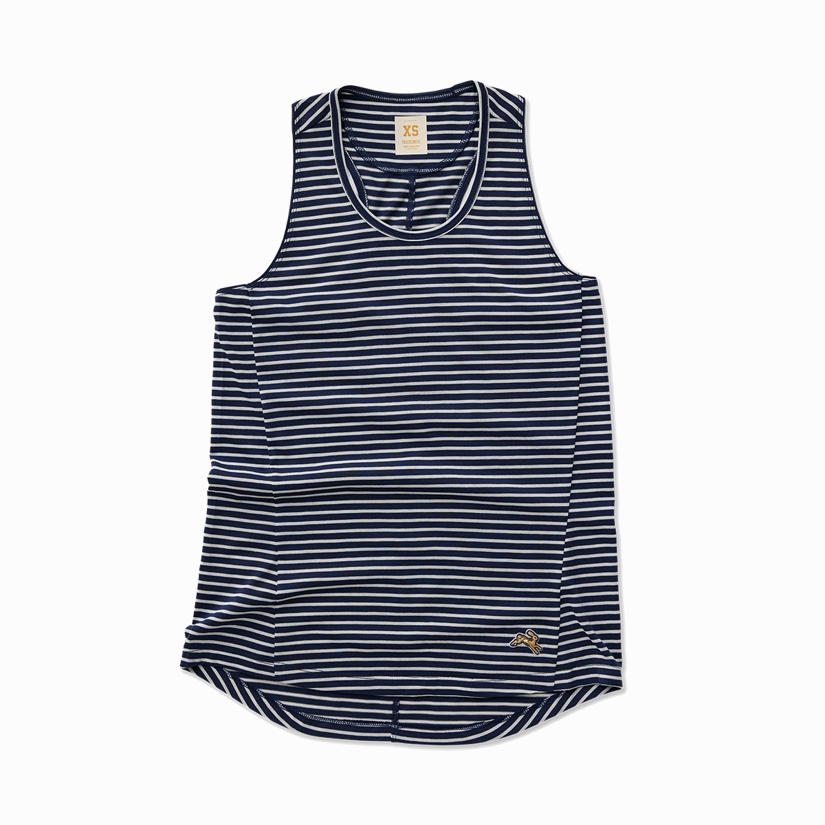Contrast Topstitching Detail Long Sleeve Tee Tracksmith Horizon Tank