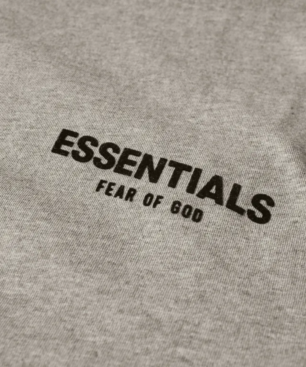 Fear Of God ESSENTIALS Long Sleeve Tee (Dark Oatmeal) SustainableBlend MoistureManagement Technology