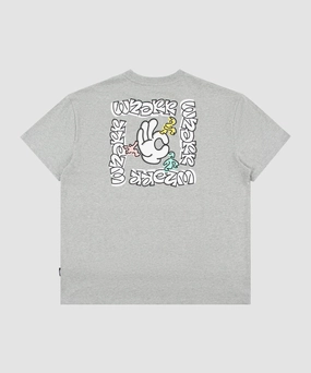 WNDRR Mood Box Fit Tee (Grey Marle) Focus Fit