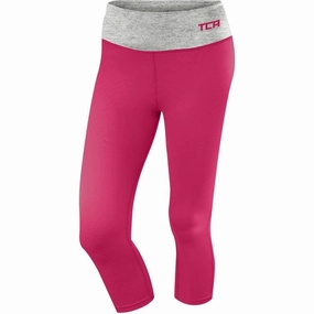 vacation TCA Pro Performance Supreme Womens 3/4 Capri Running Tights - Pink