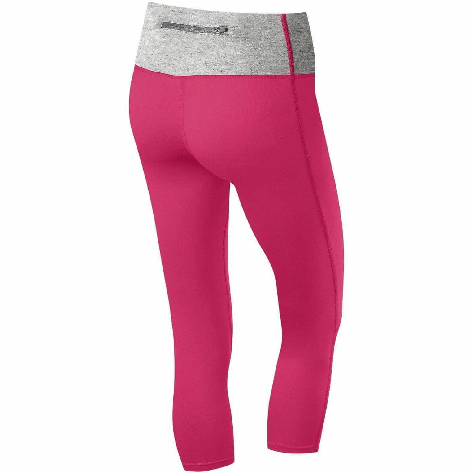 EcoFriendly Dye Process TCA Pro Performance Supreme Womens 3/4 Capri Running Tights - Pink