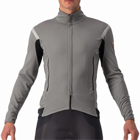 Castelli Perfetto RoS 2 Mens Cycling Jacket - Grey Reinforced Stitching