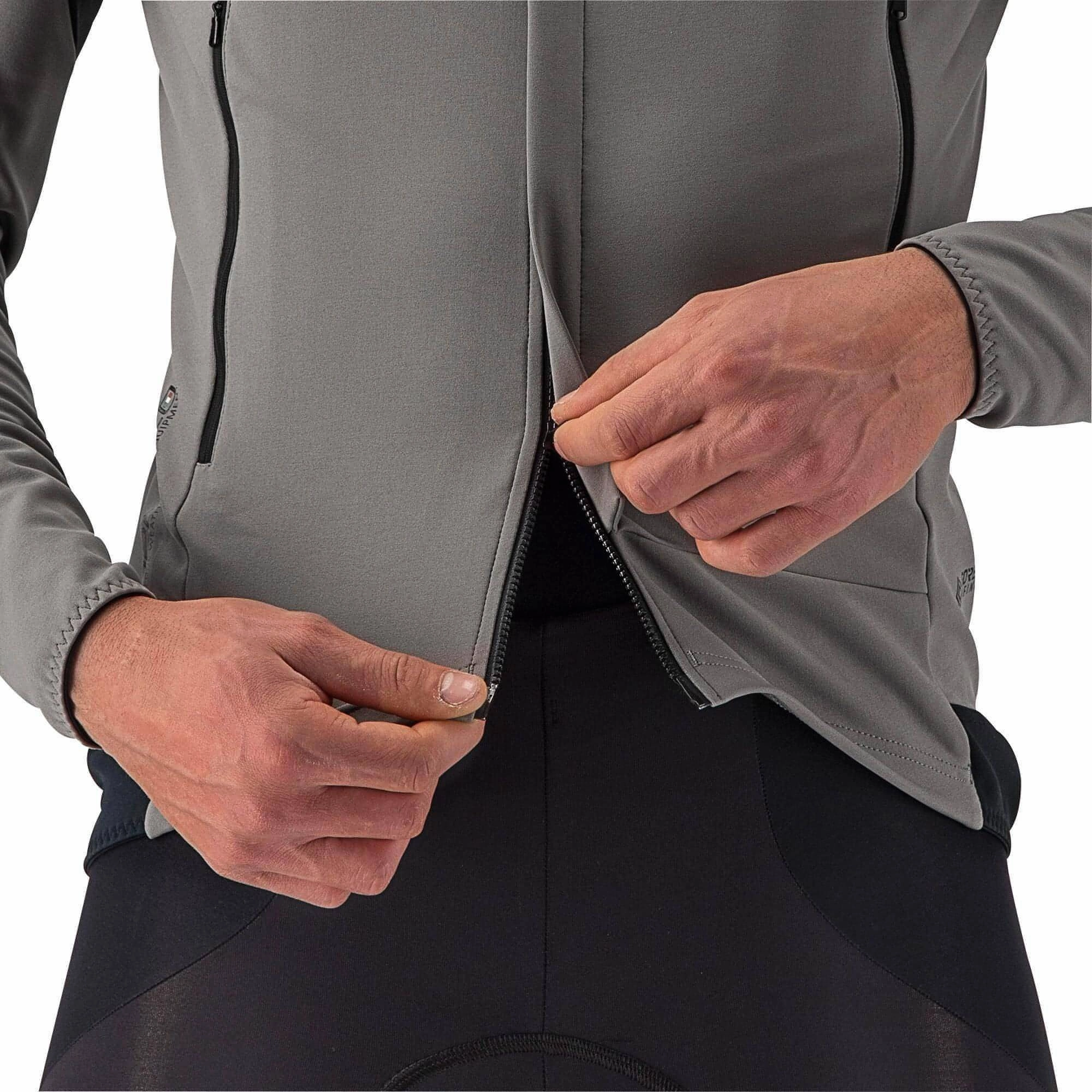 suitable for day wear Castelli Perfetto RoS 2 Mens Cycling Jacket - Grey