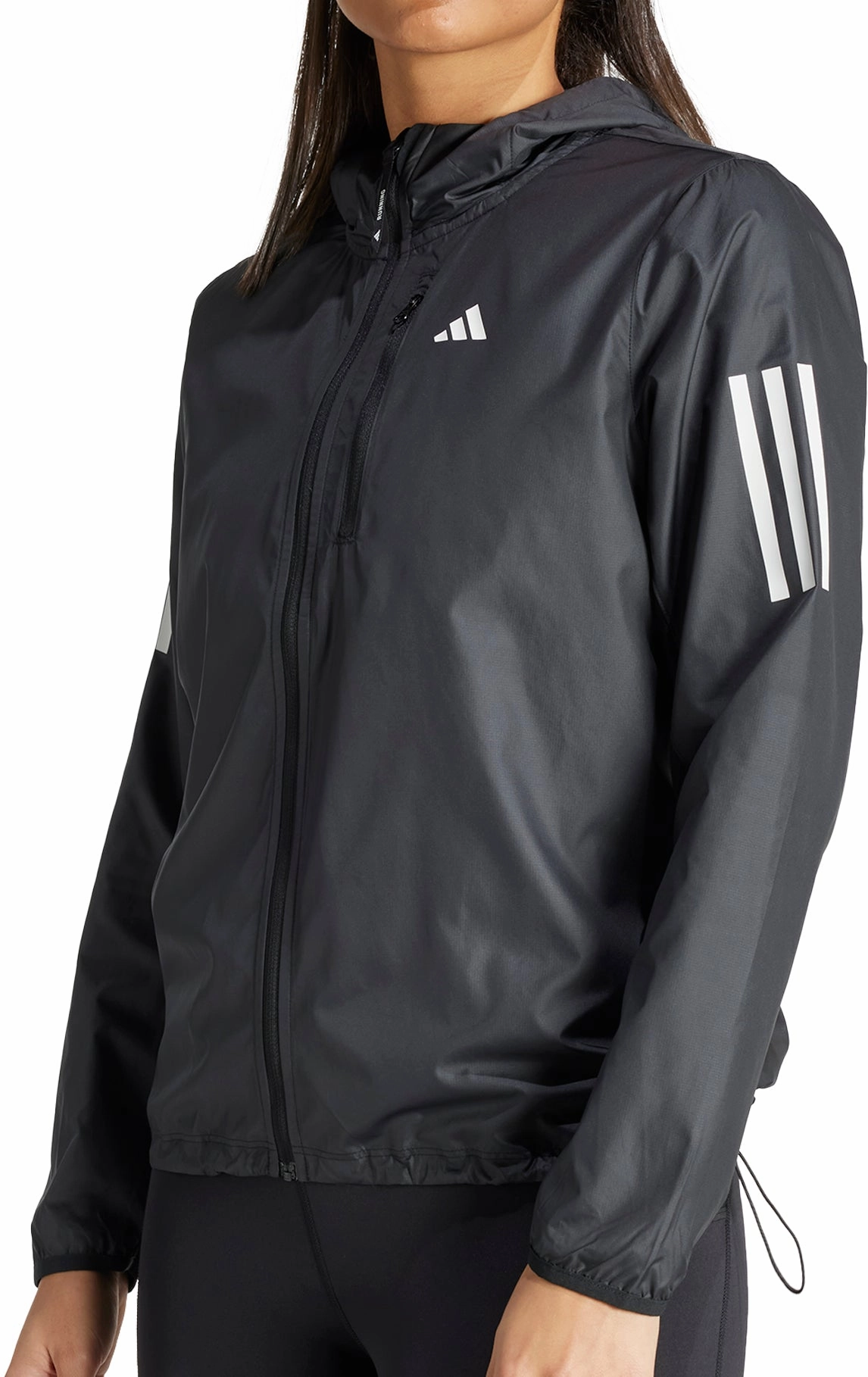 Soccer Field Luxury adidas Own The Run Womens Running Jacket - Black