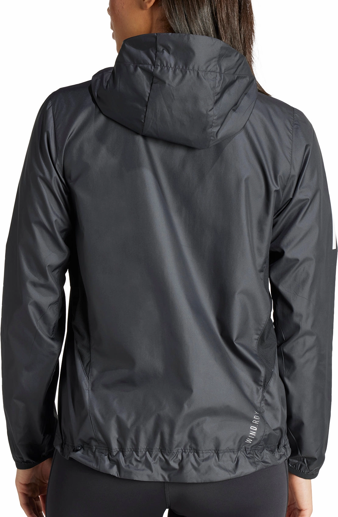 Vegan adidas Own The Run Womens Running Jacket - Black