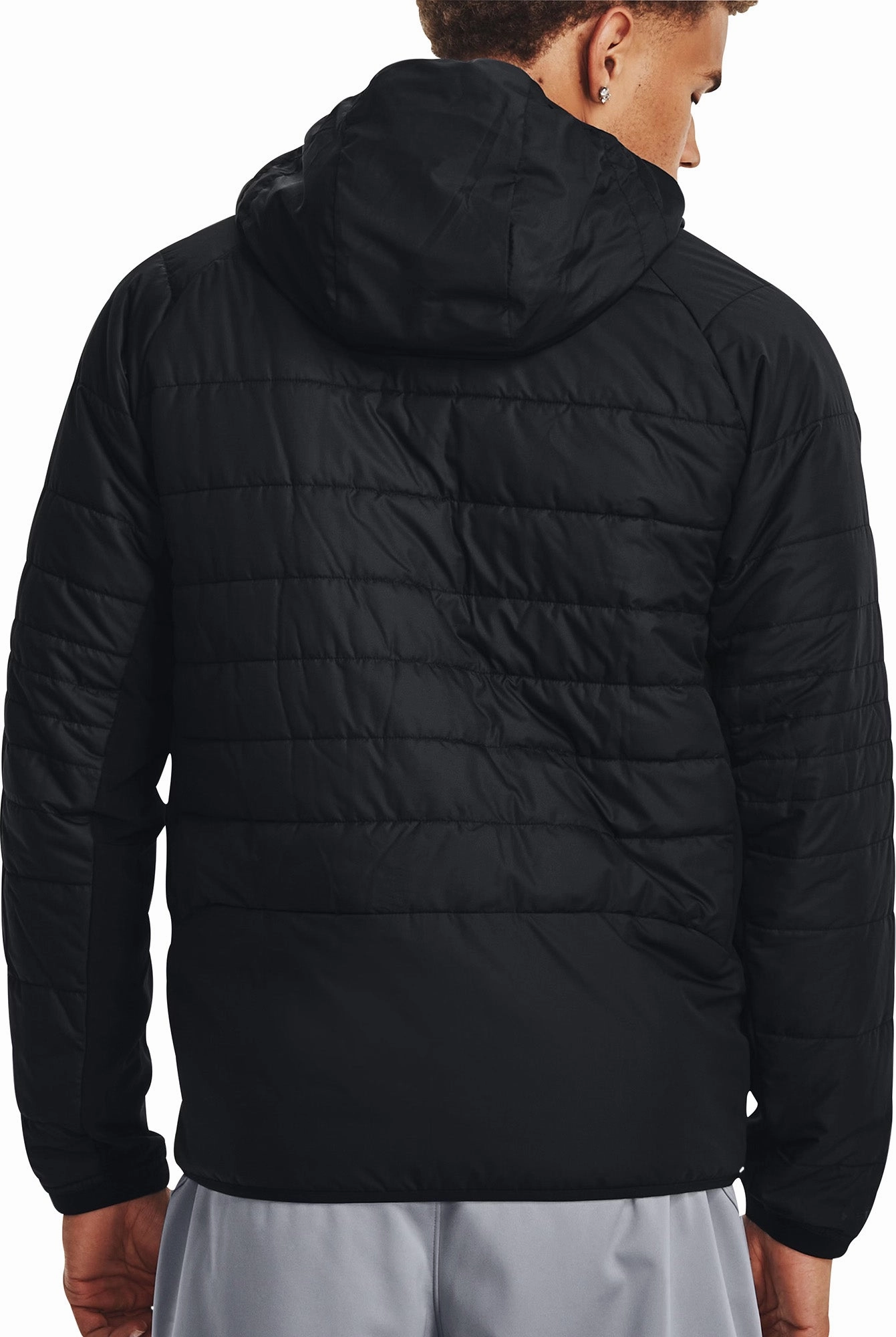 Non Bulky Profile Slip Resistant Grip Under Armour Storm Session Hybrid Mens Jacket - Black