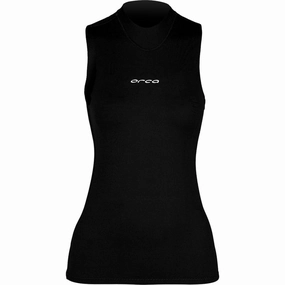 Orca HeatSeeker Womens Base Layer Vest - Black Natural Fiber Blend