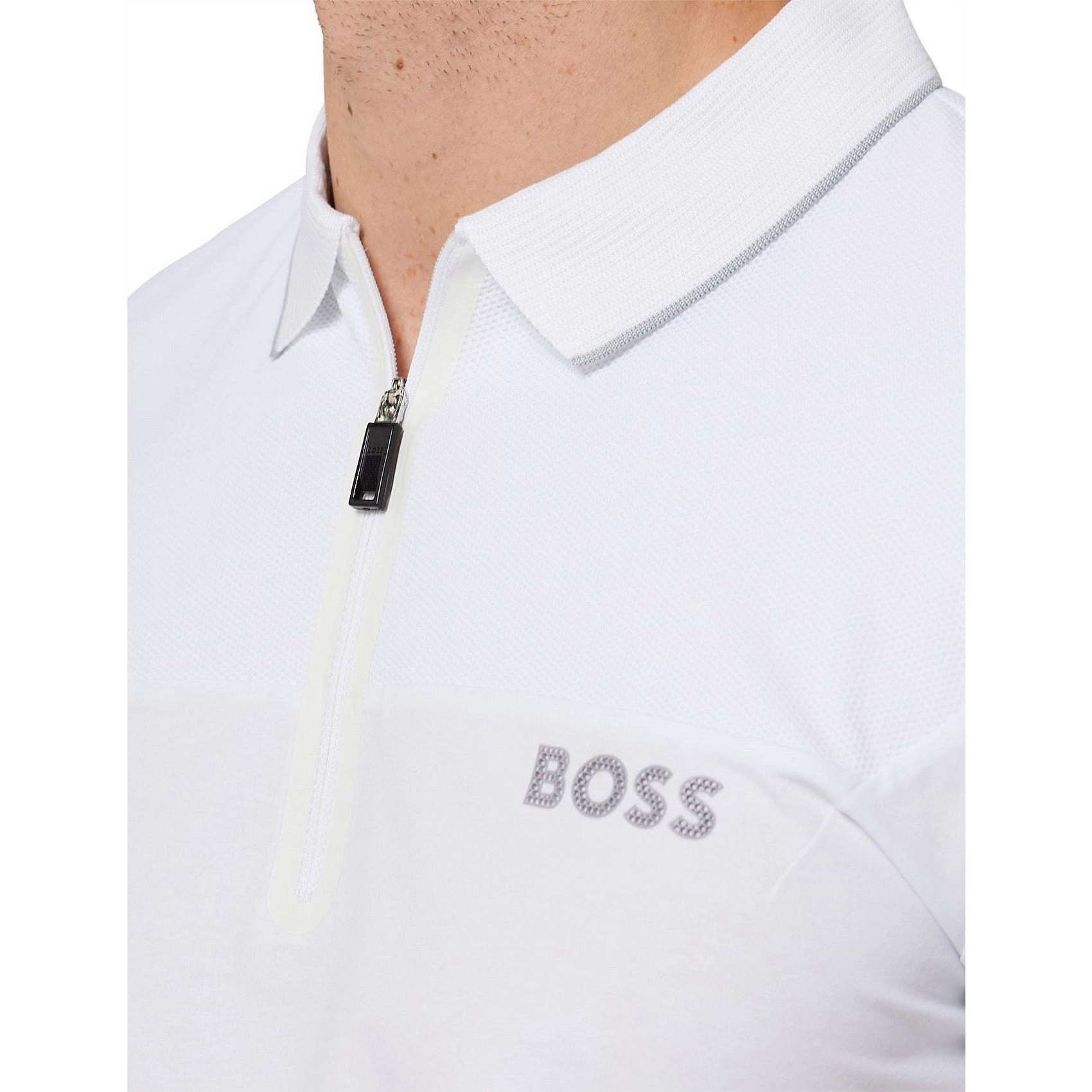 Business casual BOSS Philix Slim Fit Golf Polo Shirt - White
