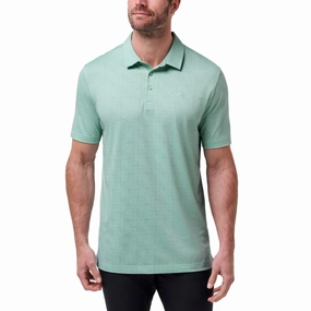 Travis Mathew Acropolis Golf Polo Shirt  - Eggshell Blue MoistureManagement System Colorfast Technology