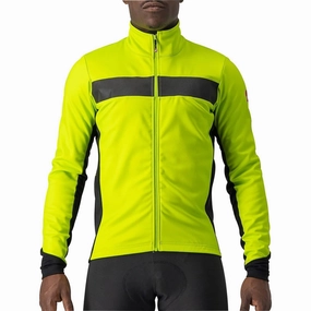 Mix - and - Match Castelli Raddoppia 3 Mens Cycling Jacket - Yellow