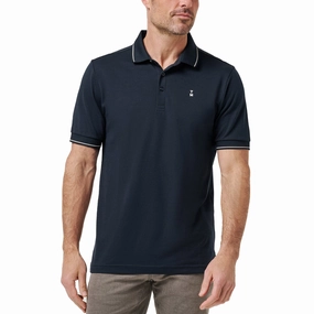 Travis Mathew Happier Hour Golf Shirt - Total Eclipse SingleJersey Knit