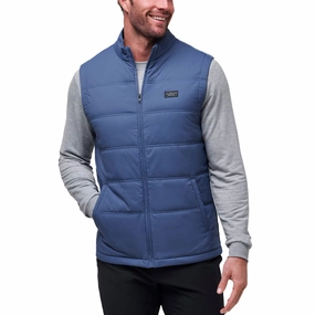 essential Travis Mathew Palisades Puffer Golf Vest - Navy