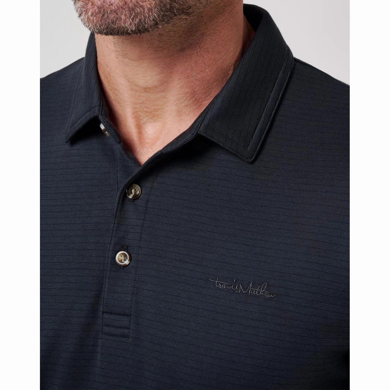 Travis Mathew The Zinna 2.0 Golf Shirt - Black Non Restrictive Cuff