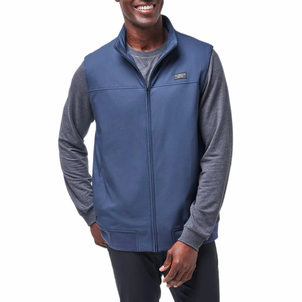 Travis Mathew Wanderlust Golf Vest - Mood Indigo made in Asia instant