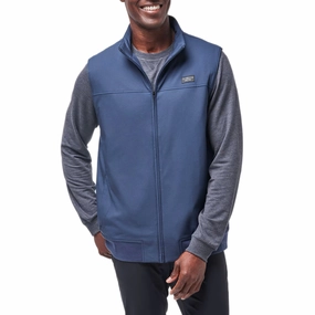 Travis Mathew Wanderlust Golf Vest - Mood Indigo made in Asia instant