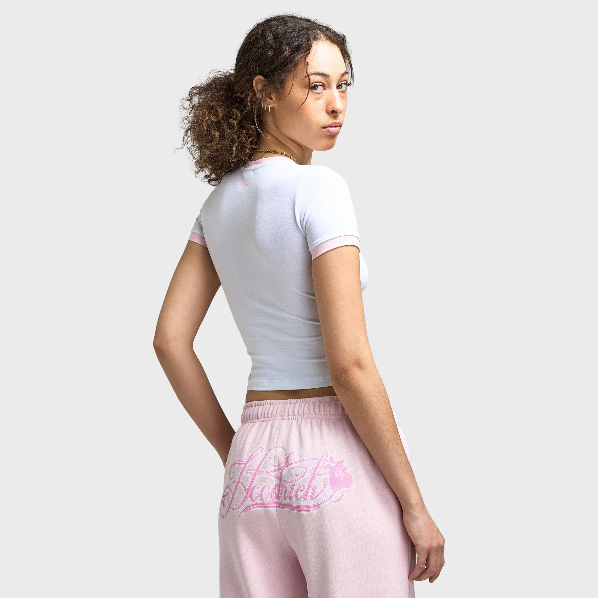Hoodrich Women's Finesse Fitted Tee White / Festival Bloom sports activity Soft Touch