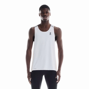 Men's Performance Tank White / Silver SlipResistantHem