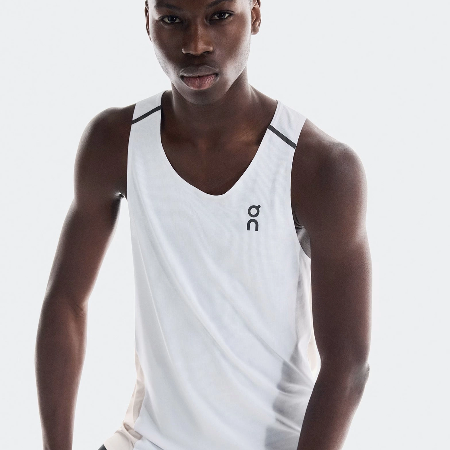 WrinkleResistant QuickDryTech Men's Performance Tank White / Silver