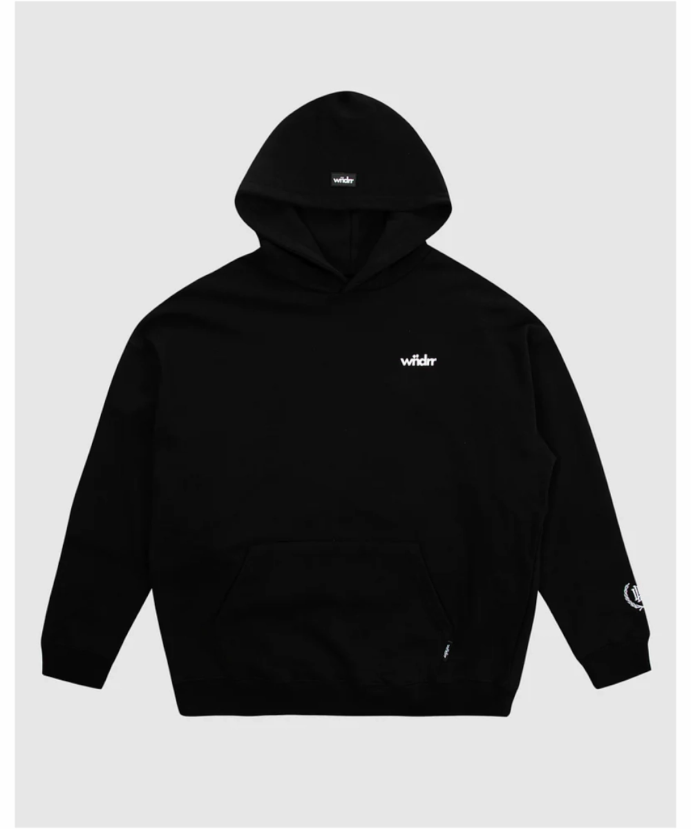 WNDRR Low Down Heavy Weight Hood Sweat (Black) Glass Fit