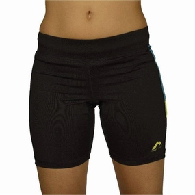 Unisex wear theme park More Mile More-Tech Womens Short Running Tights - Black