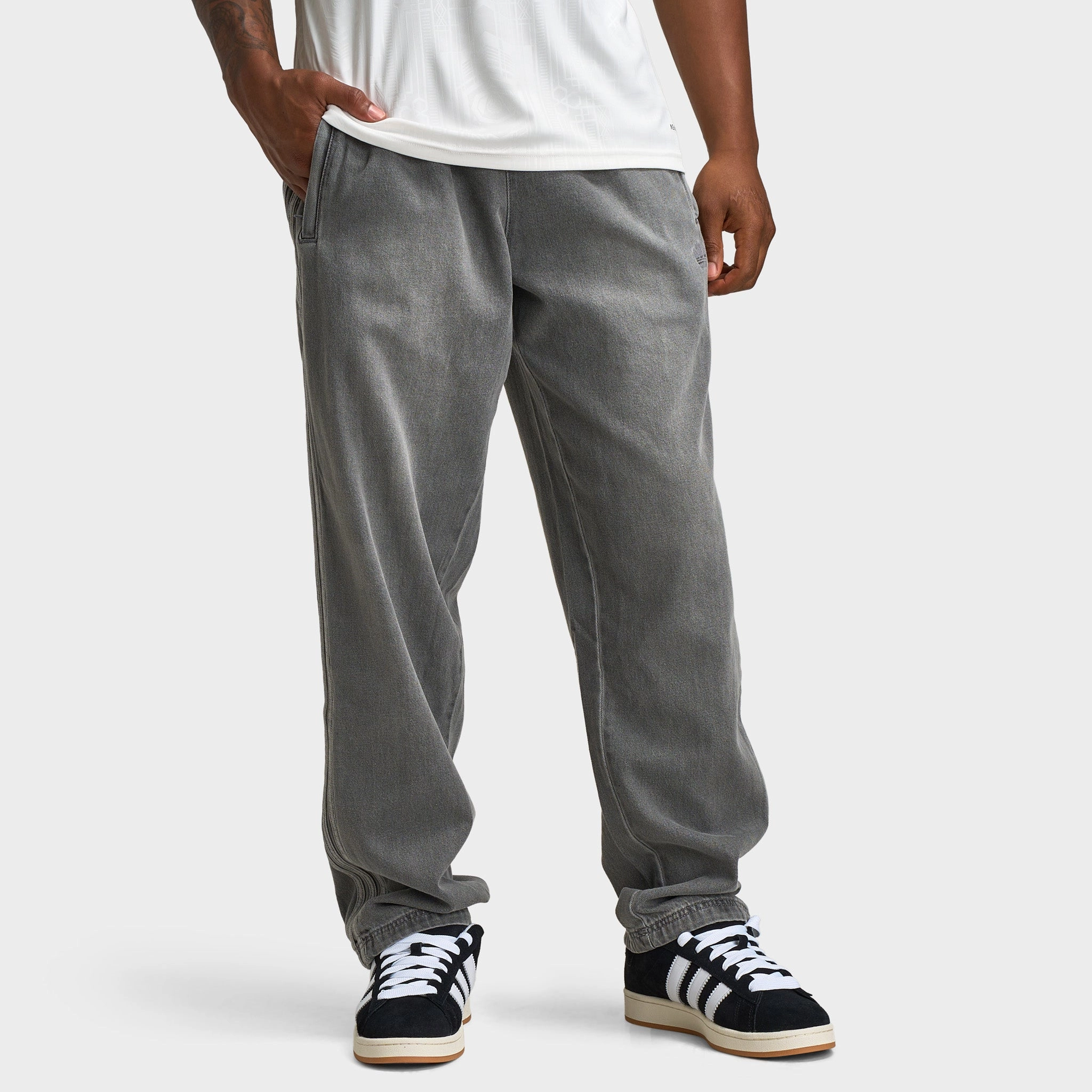 adidas Adicolor Loose Denim Trackpants / Light Denim Designer