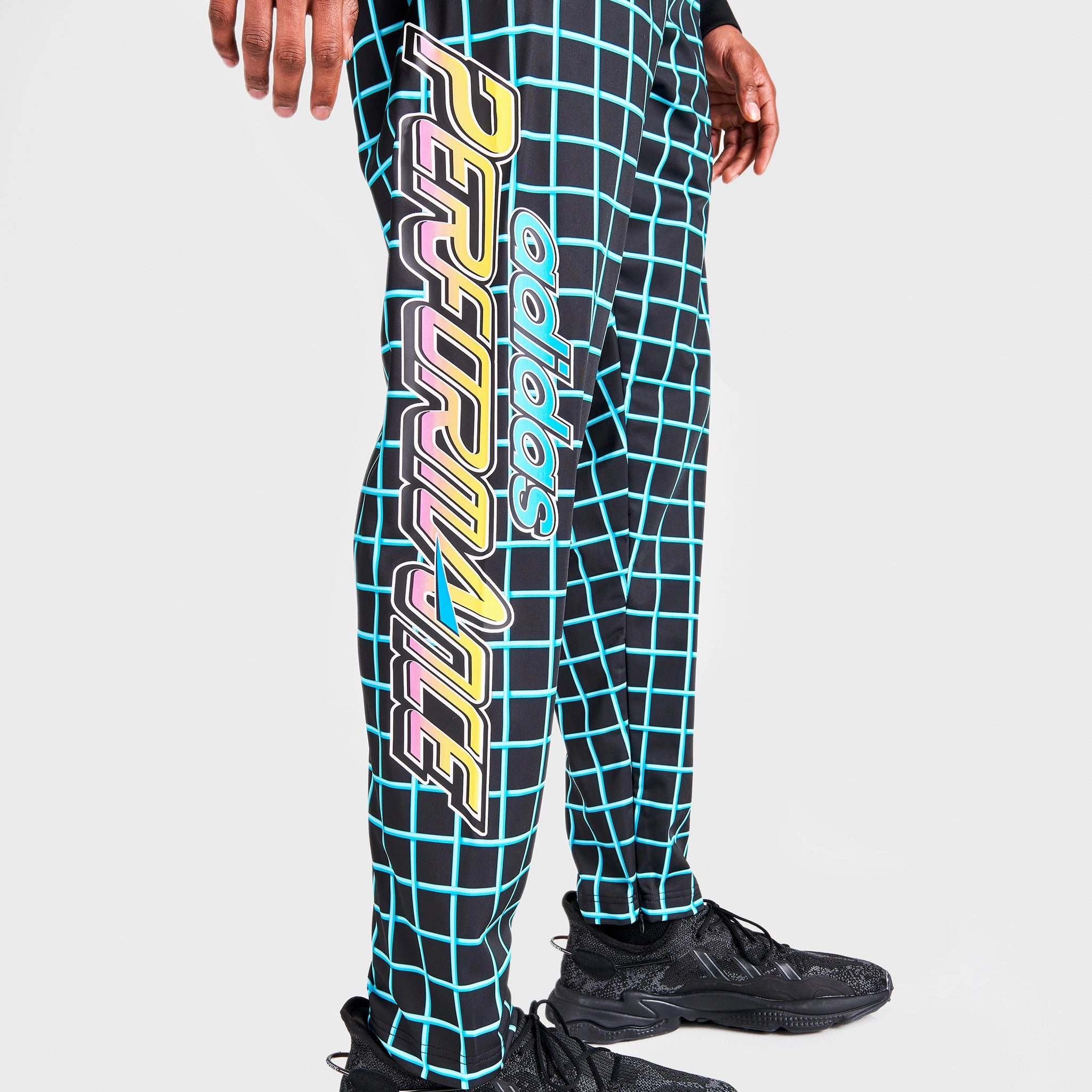 dirt-resistant adidas x Jeremy Scott Rally Track Pants / Black