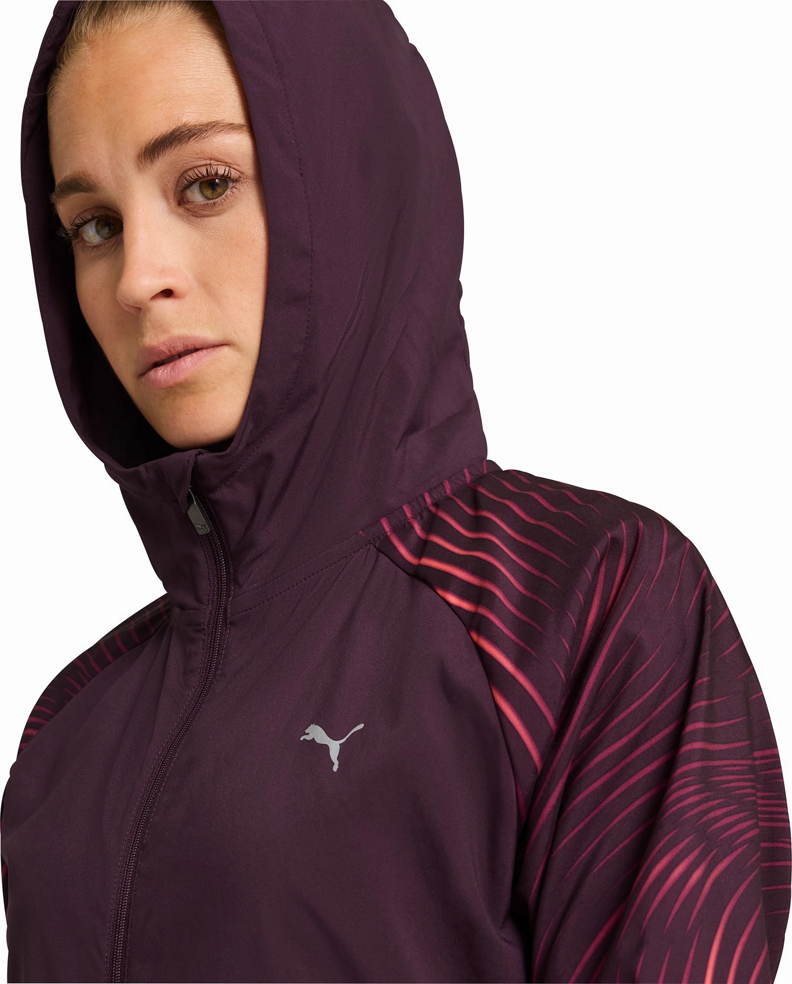 Active Movement Puma Favourite Velocity Woven Womens Running Jacket - Purple