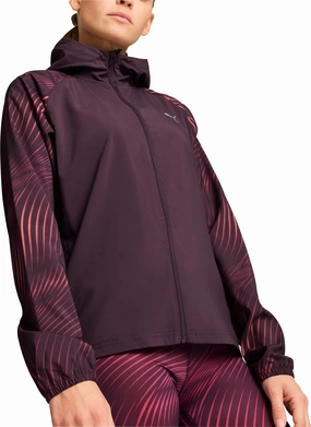 doctors Puma Favourite Velocity Woven Womens Running Jacket - Purple