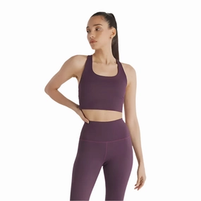 Gray sports outfit Rib Light Support Sports Bra