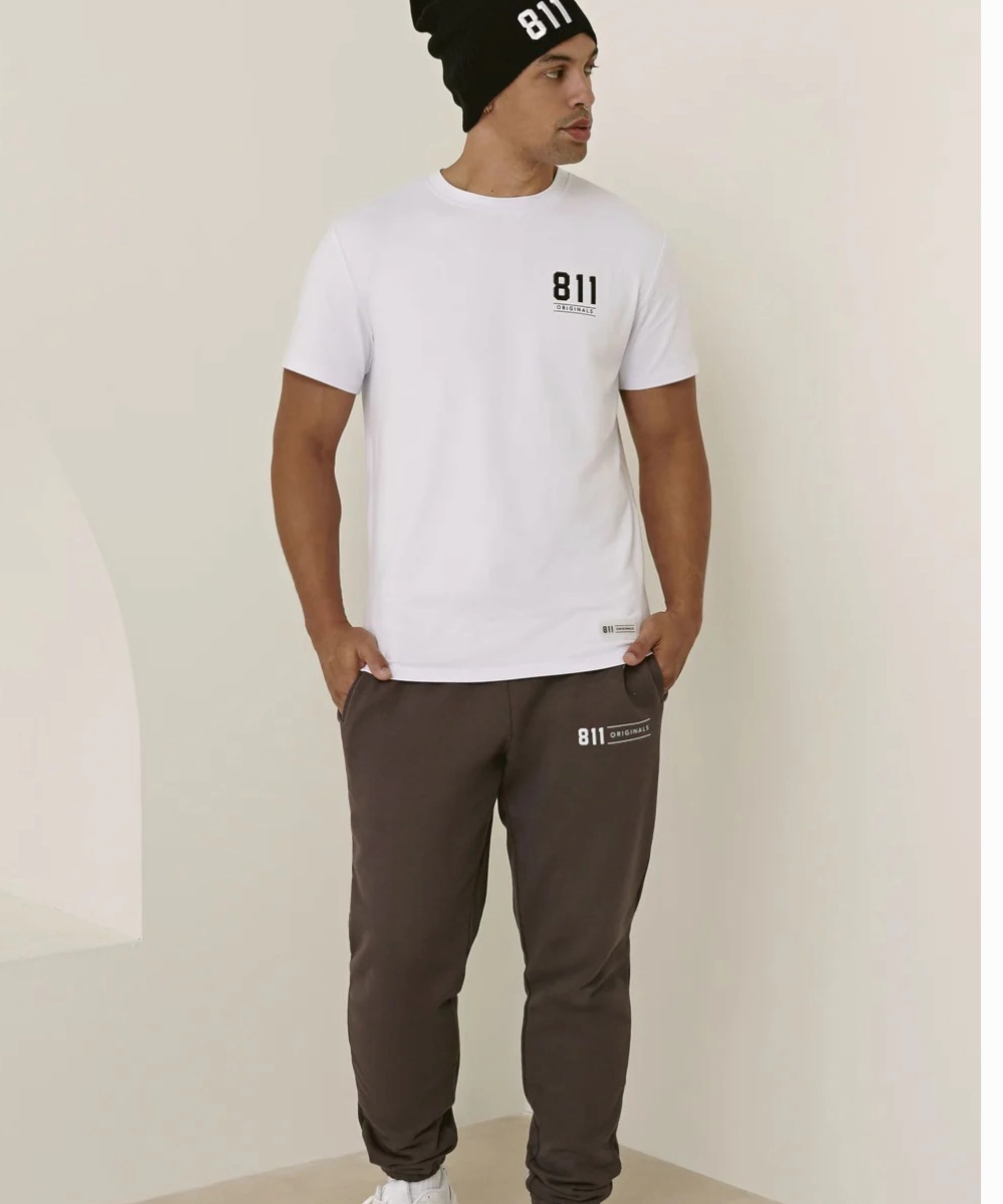 811 Originals Unisex Sweatpants (Midnite) SheerLayeredPanels HighCollared Design