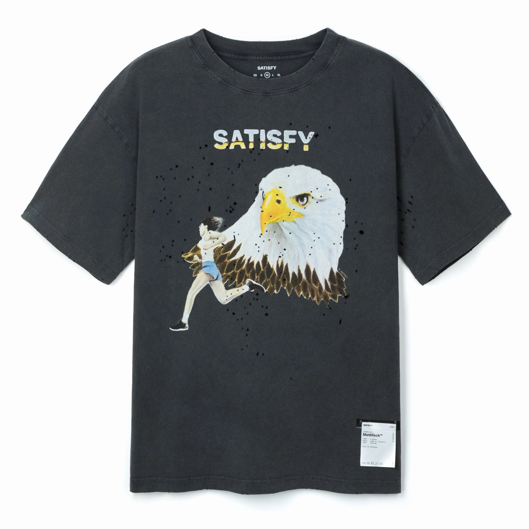 Euro Mood Soft Lining MothTech Tee Aged Black Eagle