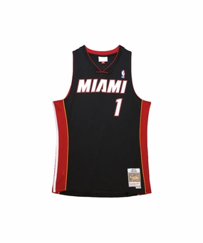 smooth zipper MultiFunctional Pockets Miami Heat 2012-13 Chris Bosh Swingman Jersey
