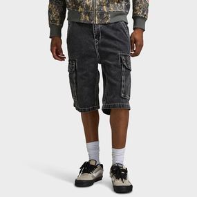 Adaptive Temperature Control soccer shorts True Religion Big T Vinny Cargo Denim Shorts / Bullet Black Wash