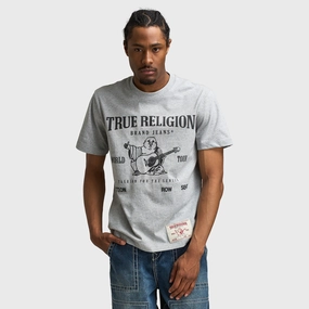 competitive price True Religion SRS Graphic Tee / Heather Grey