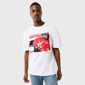 True Religion Torn SRS Tee / Optic White quick dry low - pressure environment
