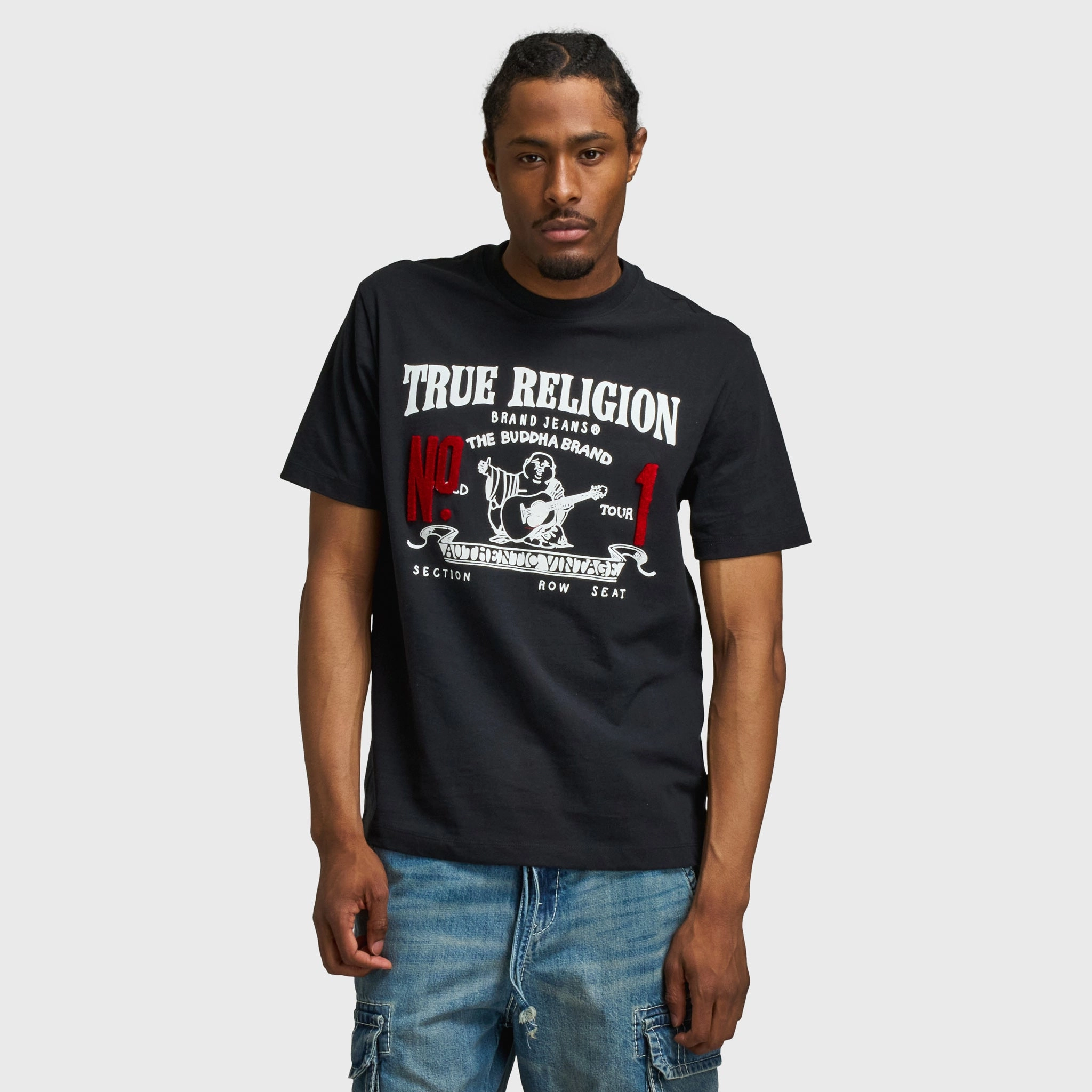 True Religion True Vintage No.1 Tee / Jet Black Soft Layer