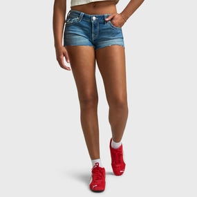 True Religion Women's Wing Joey Cut Off Flap Big T / Gahan Trend Essential