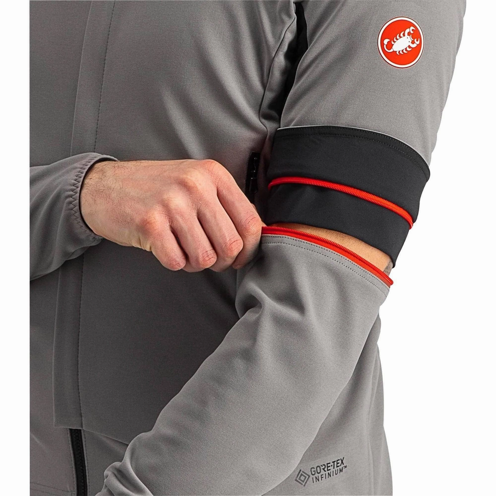 home - party Fantasize Castelli Perfetto Ros 2 Convertible Mens Cycling Jacket - Grey