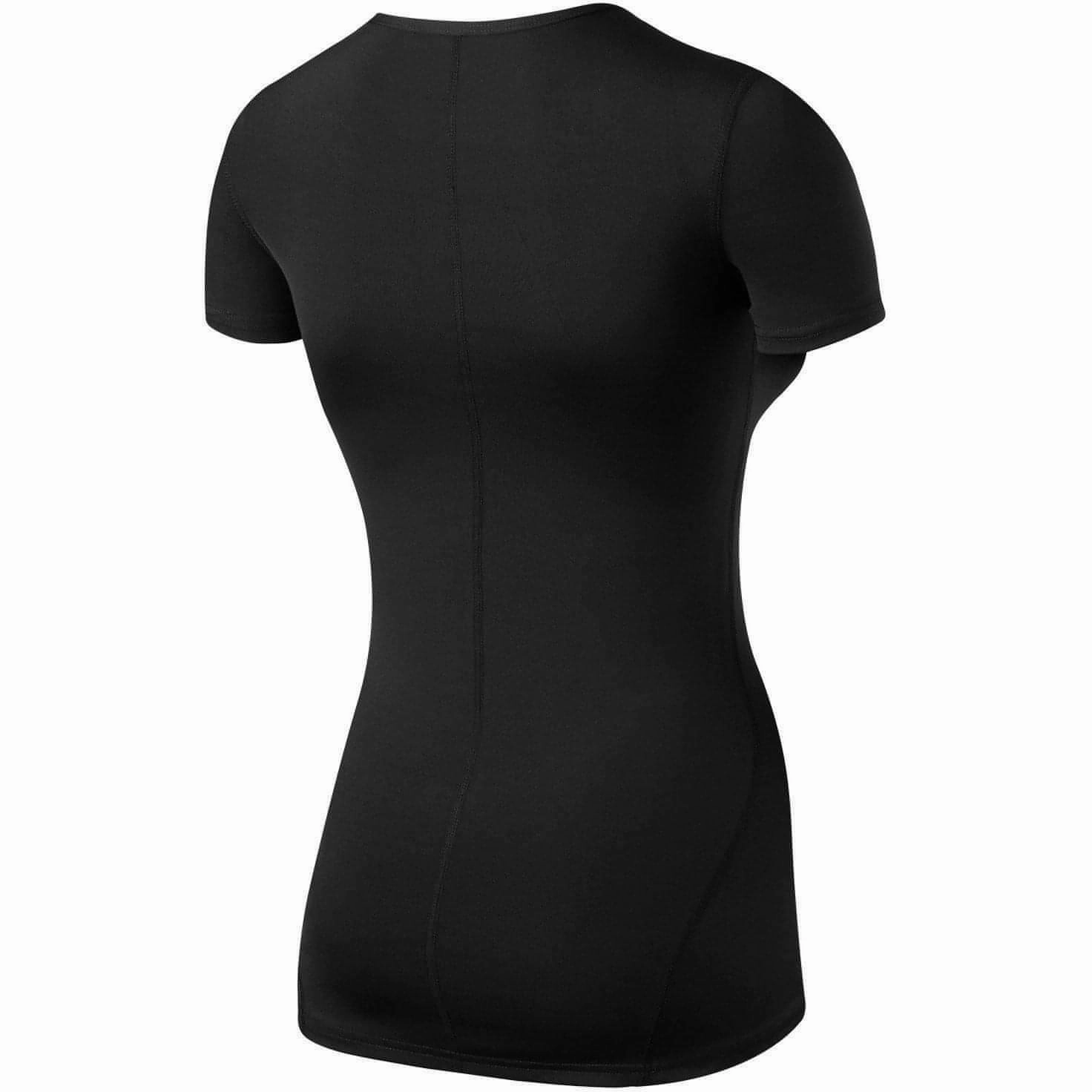 Anti Pilling Fabric Breathable Fit Wear TCA Pro Performance Womens Short Sleeve Baselayer Running Top - Black