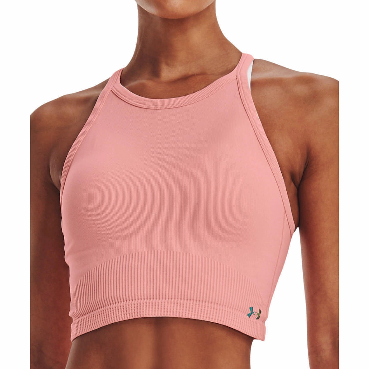 Under Armour Rush Seamless Womens Training Crop Top - Pink New Day