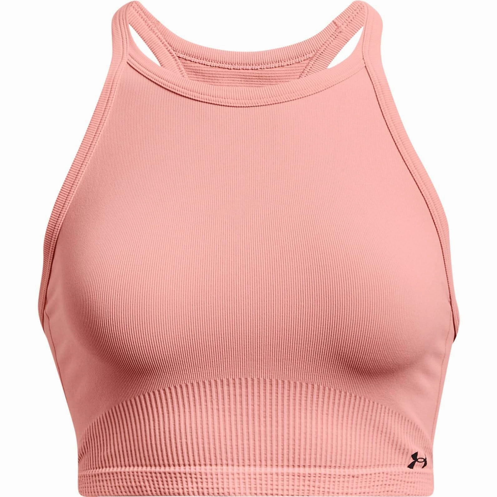 TearResistant Fabric Under Armour Rush Seamless Womens Training Crop Top - Pink